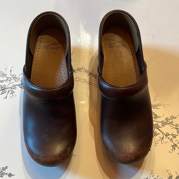 Dansko Brown leather clogs. Size 39. - Picture 1 of 7